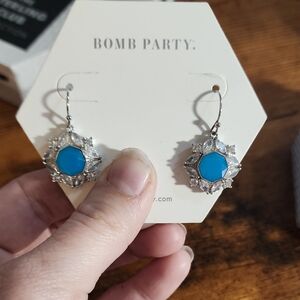 The Sterling Club RBP4693 Genuine Blue Agate .925 Solid Sterling Sliver Org 180$